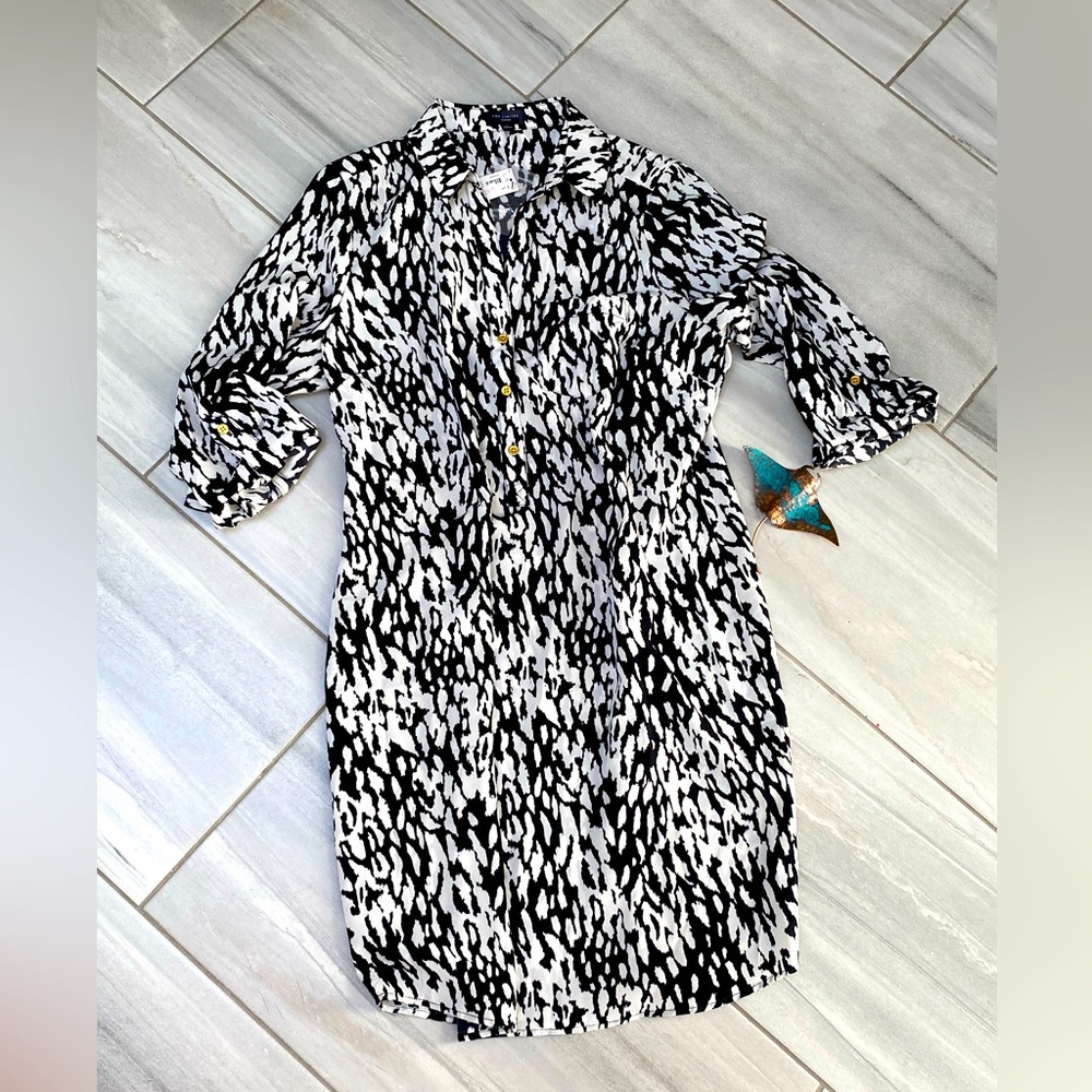 The LIMITED (the original!) NWT Ashton printed button-up shirtdress - size L 🐆